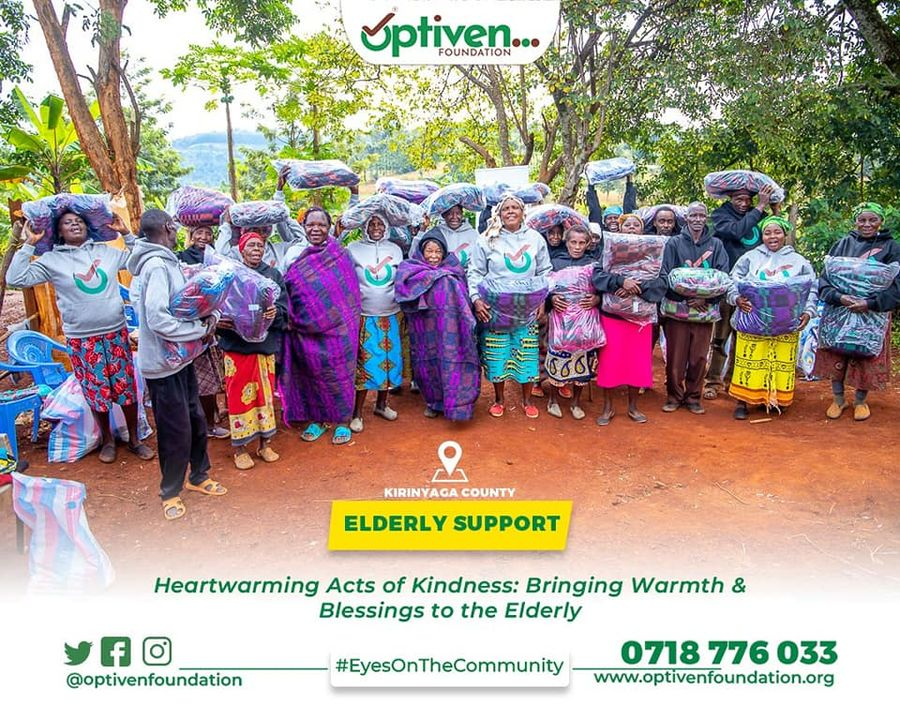 Optiven Foundation Touches Lives of Elderly in Kirinyaga & Nyeri with Love