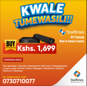 StarTimes Introduces Digital Terrestrial Television in Coastal Kenya